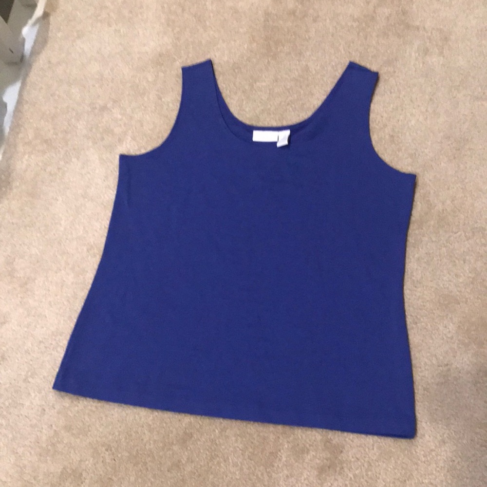 Chico’s tank top shell purple size 2